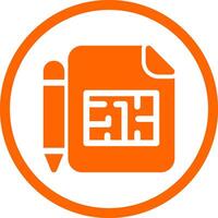 Blueprint Creative Icon Design vector