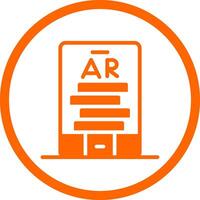 Ar Tumbling Blocks Creative Icon Design vector