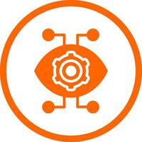 Robotics Eye Creative Icon Design vector