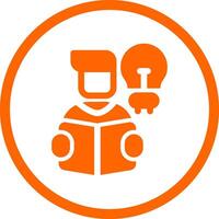 Self Learning Creative Icon Design vector