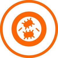 Petri Dish Creative Icon Design vector