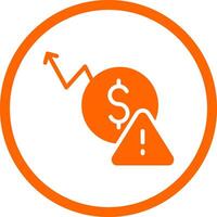 Macroeconomic Risk Creative Icon Design vector