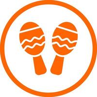 Maracas Creative Icon Design vector