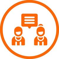 Discuss Creative Icon Design vector