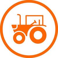 diseño de icono creativo de tractor vector