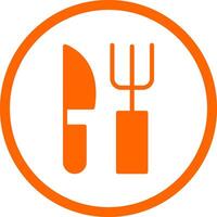 Fork and Knife Creative Icon Design vector