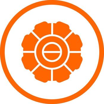 Segmented Process Creative Icon Design vector