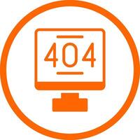 Error 404 Creative Icon Design vector