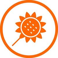 Sunflower Creative Icon Design vector