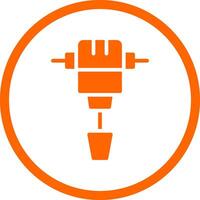Jackhammer Creative Icon Design vector