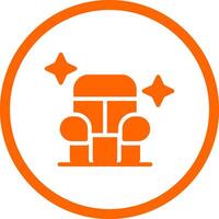 Car Seat Cleaning Creative Icon Design vector