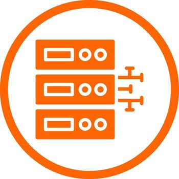 diseño de icono creativo de base de datos vector