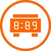 Digital Clock Creative Icon Design vector