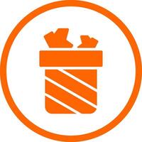 Trash Bin Creative Icon Design vector