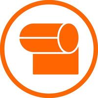 Tissue Roll Creative Icon Design vector