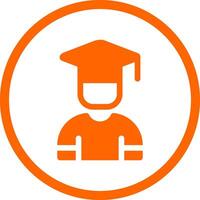 Male Graduate Creative Icon Design vector