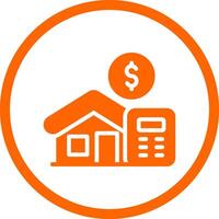 Home Loan Calculator Creative Icon Design vector