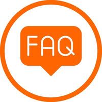 FAQ Creative Icon Design vector