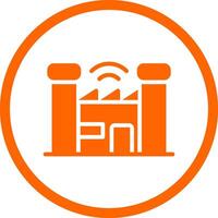 Smart Factory Creative Icon Design vector