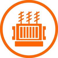 Power Transformer Creative Icon Design vector