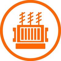 Power Transformer Creative Icon Design vector