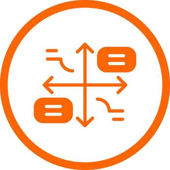 Grid Matrix Creative Icon Design vector