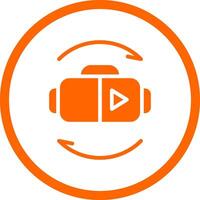Virtual Reality Creative Icon Design vector