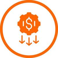 Low Startup Cost Creative Icon Design vector