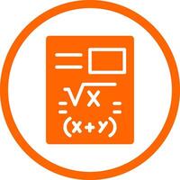 Maths Creative Icon Design vector