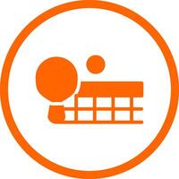 Ping Pong Creative Icon Design vector