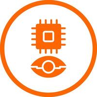 Eye Augmentation Creative Icon Design vector