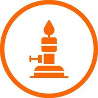 Bunsen Burner Creative Icon Design vector