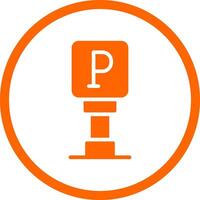 Parking Sign Creative Icon Design vector