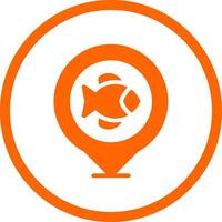 Fishing Destinations Creative Icon Design vector