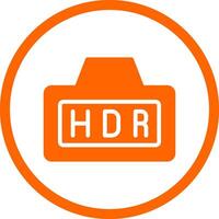 Hdr Creative Icon Design vector