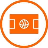 Basketball Court Creative Icon Design vector