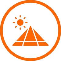 Pyramid Creative Icon Design vector