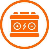 Car Battery Creative Icon Design vector