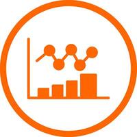 Bar Chart Creative Icon Design vector