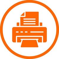 Printer Creative Icon Design vector