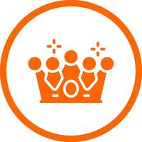 Crown Creative Icon Design vector