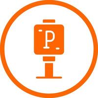 Parking Sign Creative Icon Design vector