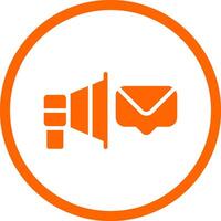 correo electrónico directo márketing creativo icono diseño vector