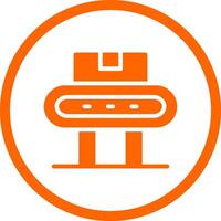 Conveyor Belt Creative Icon Design vector