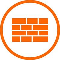 Brick Wall Creative Icon Design vector