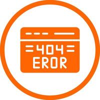 Diseño de icono creativo de error 404 vector