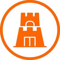 Castle Toy Creative Icon Design vector