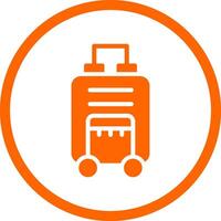 Travel Bag Creative Icon Design vector