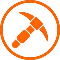 Pickaxe Creative Icon Design vector