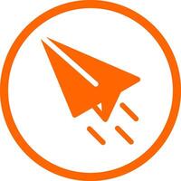 Paper Plane Creative Icon Design vector